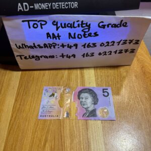 Buy counterfeit $5 AUD Notes – Counterfeit Note Shop
