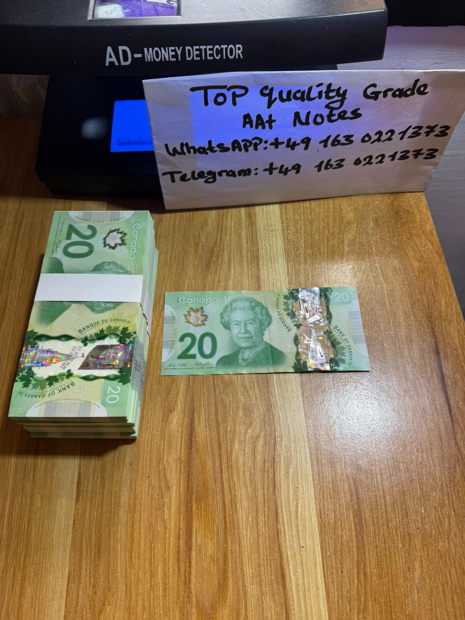 Counterfeit $20 CAD Bills, Buy Canadian Dollars Online