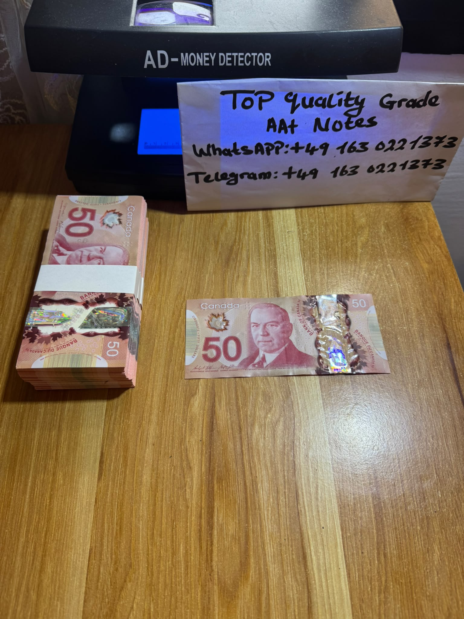 50 Canadian dollar – 50 Canadian dollar bills for sale